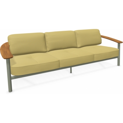 Emu - Twins Sofa 3-Sitzer Grau/Grün (37) | 07 Gelb (Jim Thompson)