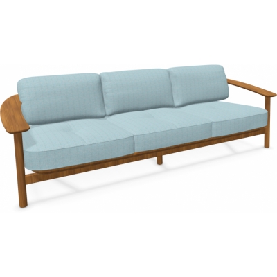 Emu - Twins Sofa 3-Sitzer Teak 10 Hellblau (Basic)