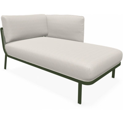 Emu - Cabla Chaiselongue mit Armlehne rechts Military Green (17) | 04 Ecru (Basic)