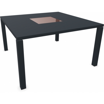 Emu - Quadro Tisch Antikeisen (22) | Ahorn Rot (26)