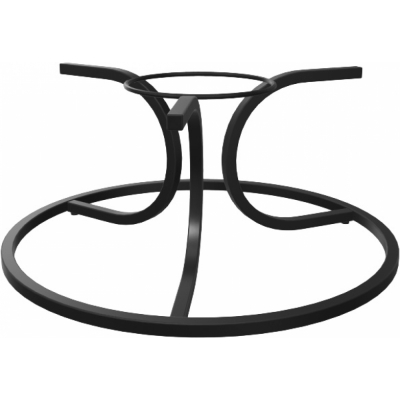Emu - Collier Tisch rund 77 cm Steinplatte Schwarz (24) | Lead (53)