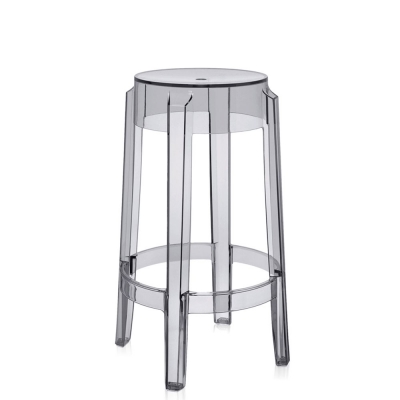 Kartell - Charles Ghost Hocker 65 cm | Fumé