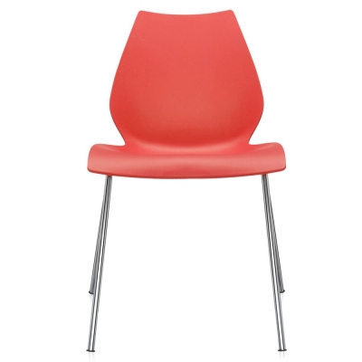 Kartell - Maui Armlehnenstuhl Purpurrot