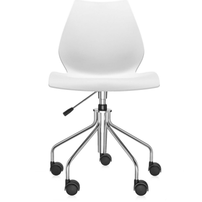 Kartell - Maui Bürostuhl Zinkweiß