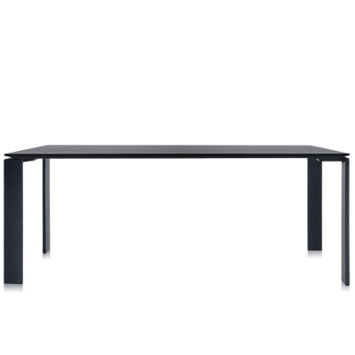 Kartell - Four Tisch 190 x 79 cm | Schwarz-Schwarz