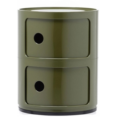 Kartell - Componibili Ø 32 cm 2 Fächer | Grün