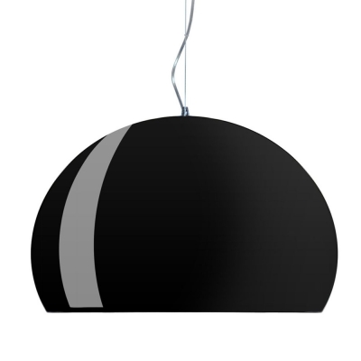 Kartell - FL/Y Pendelleuchte Schwarzdeckend