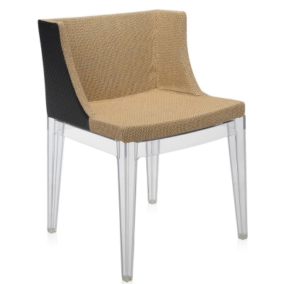 Kartell - Mademoiselle Stuhl Kravitz Baststoff-Transparent