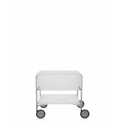 Kartell - Mobil Rollcontainer 1 Schublade; 1 Fach | Eisfarben
