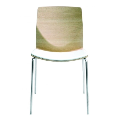 La Palma - Kai Stuhl mit Kissen Eiche gebleicht | Schlamm dunkel