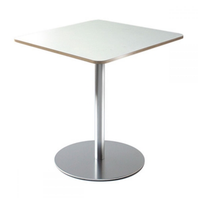 La Palma - Brio Tisch eckig 80x80 cm 37 cm | Schwarz gebeizt | Weiß