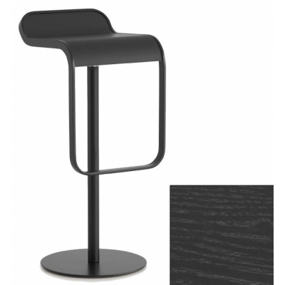 La Palma - Lem Barhocker 80 cm fix schwarz Schwarz gebeizt offenporig