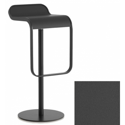 La Palma - Lem Barhocker 80 cm "Swingback" schwarz Polyurethan grau