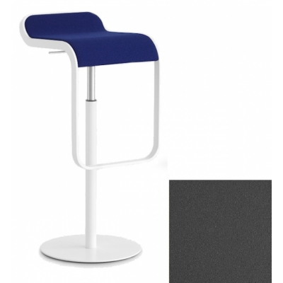 La Palma - Lem Barhocker Höhenrückverstellung weiß Polyurethan grau