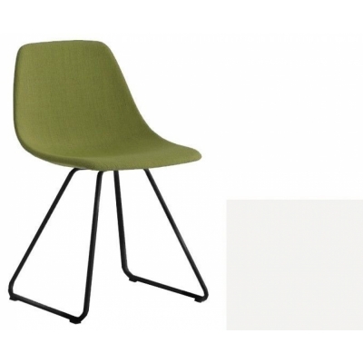 La Palma - Miunn S160 Kufenstuhl schwarz Baydur Weiß