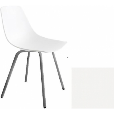 La Palma - Miunn S161 Stuhl matt verchromt Baydur Weiß