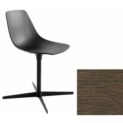 La Palma - Miunn S162 Drehstuhl schwarz Eiche dunkel nussbaum gebeizt