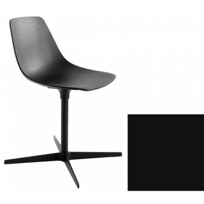 La Palma - Miunn S162 Drehstuhl schwarz Leder Schwarz