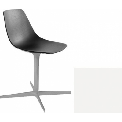 La Palma - Miunn S162 Drehstuhl Aluminium Baydur Weiß
