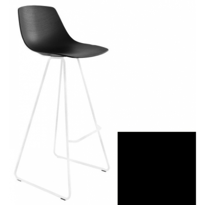 La Palma - Miunn Barhocker 75 cm weiß Baydur Schwarz
