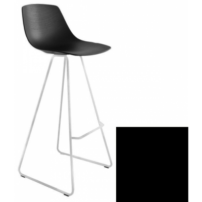 La Palma - Miunn Barhocker 75 cm matt verchromt Baydur Schwarz