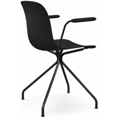 Magis - Troy Armlehnenstuhl Kreuzfuß Outdoor Schwarz