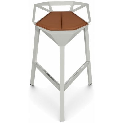Magis - Cuscini Stool One Sitzkissen Leder Natur