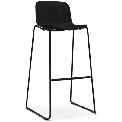 Magis - Troy Kufenhocker Buche 77 cm | Schwarz Gebeizt - Schwarz