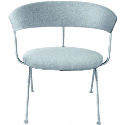 Magis - Officina Niedriger Sessel Stoffbezug Divina Melange 120 | Verzinkt