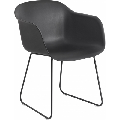 Muuto - Fiber Chair Kufenstuhl Schwarz