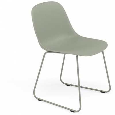Muuto - Fiber Side Chair Kufenstuhl Grün