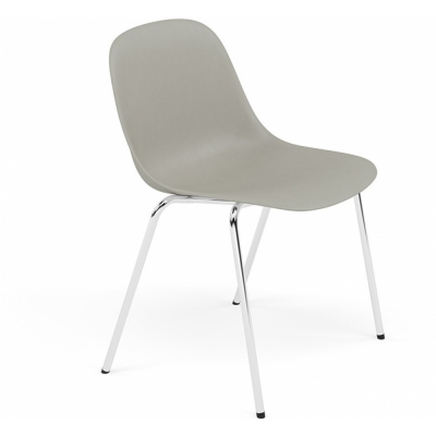 Muuto - Fiber Side Chair Stapelstuhl Grau | ohne Filzgleiter