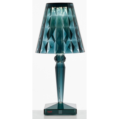 Kartell - Big Battery LED Tischleuchte mit Akku Hellblau
