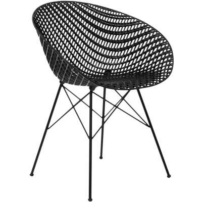 Kartell - Smatrik Sessel Outdoor Schwarz