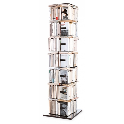 Opinion Ciatti - Ptolomeo X4 B Büchersäule 197 cm | Schwarz / Edelstahl