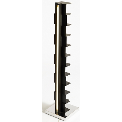 Opinion Ciatti - Ptolomeo Luce Bücherregal 160 cm | Weiß / Edelstahl