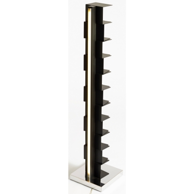 Opinion Ciatti - Ptolomeo Luce Bücherregal 160 cm | Schwarz / Edelstahl