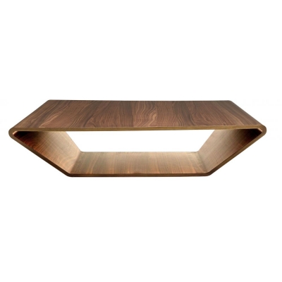 Swedese - Brasilia Sofatisch 100 x 100 cm | Nussbaum Natur lackiert