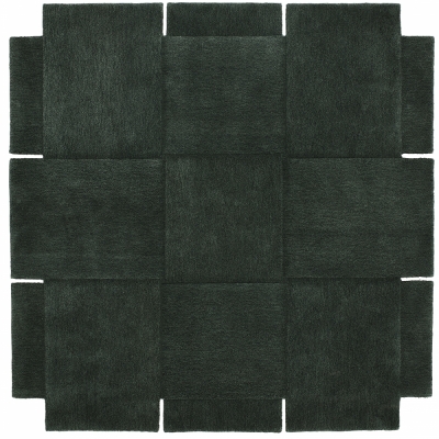 Design House Stockholm - Basket Teppich 180 x 180 cm | Grün