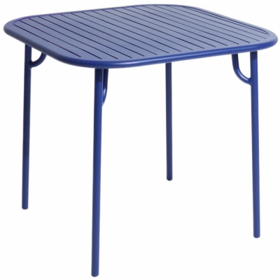 Petite Friture - Week-End Tisch quadratisch mit Lamellen Blau