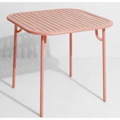 Petite Friture - Week-End Tisch quadratisch mit Lamellen Blush