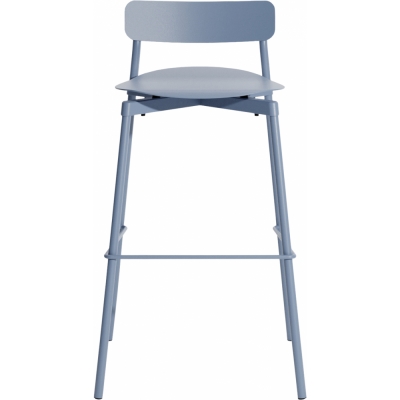 Petite Friture - Fromme Barhocker H75 Taubenblau