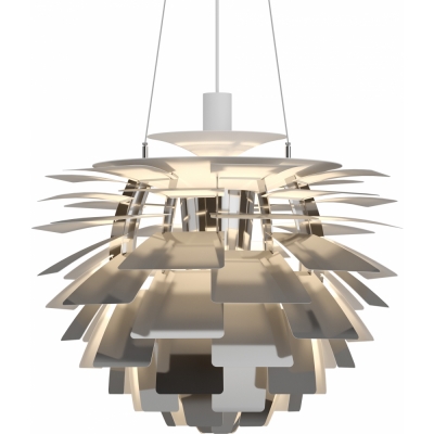 Louis Poulsen - PH Artichoke LED Pendelleuchte Ø 60 cm (3000K) | Edelstahl matt | DALI