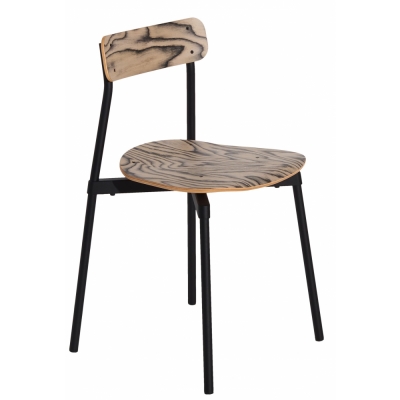 Petite Friture - Fromme Wood Stuhl Schwarz Alpi