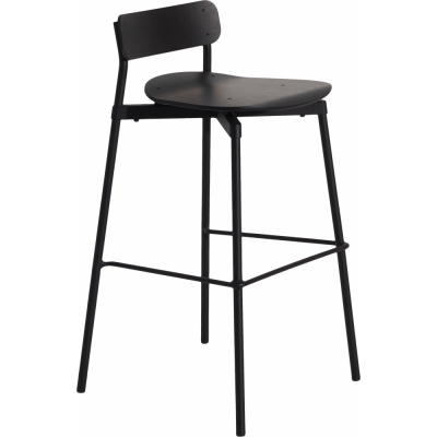 Petite Friture - Fromme Wood Barhocker H75 Schwarz