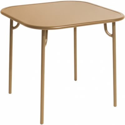 Petite Friture - Week-End Tisch quadratisch glatt Gold