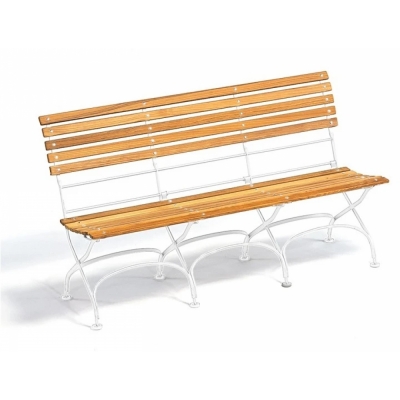 Weishäupl - Classic Bank ohne Armlehnen 3-Sitzer | Weiß