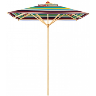 Weishäupl - Klassiker Sonnenschirm 190x190 cm mit Flaschenzug Multicolor (33) | ohne Schutzhülle