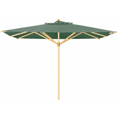 Weishäupl - Klassiker Sonnenschirm 300x400 cm mit Flaschenzug Schilfgrün (58) | ohne Schutzhülle