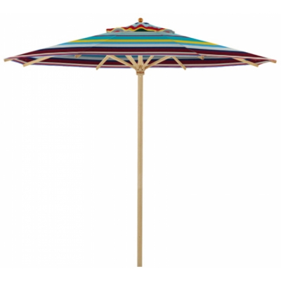 Weishäupl - Klassiker Sonnenschirm Ø250 cm mit Flaschenzug und Knick Multicolor (33) | ohne Schutzhülle